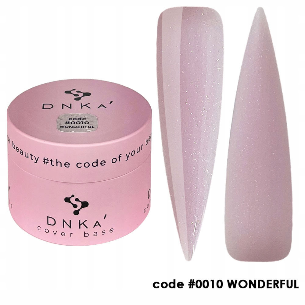 Hybridní báze ve sklenici 30 ml Dnka Rubber Base French cover #0010 Wonderful
