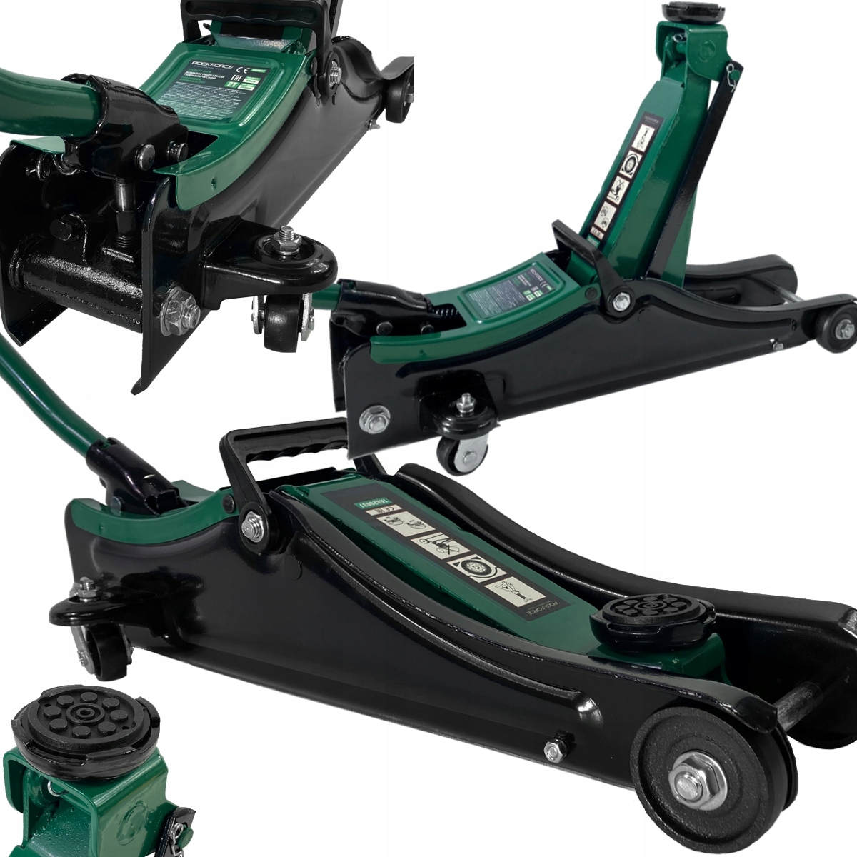 Гідравлічний домкрат з низьким хвостовиком 2t 80-380m