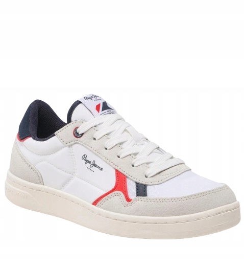 Pepe Jeans Kore Vintage Pánské Bílé Sportovní Boty S Kůží 43 Awj