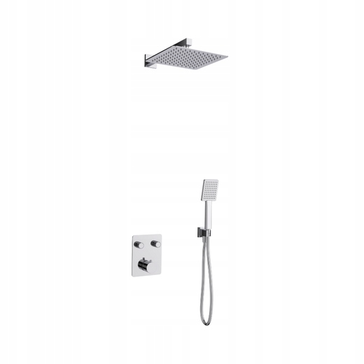 Corsan Podomietkový sprchový set Ango Z02TCH Termostat Slúchadlo Chróm