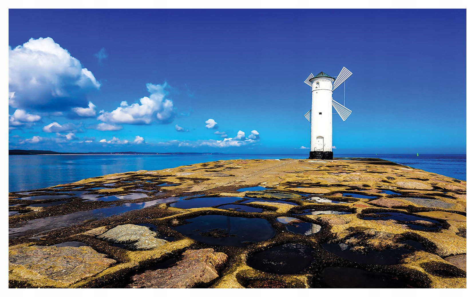 Vliesová fototapeta Maják modrá krajina pokoj 300x210 lepidlo