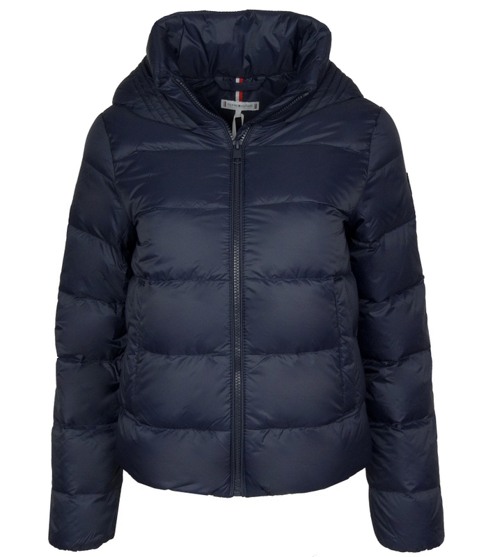 Tommy Hilfiger Dámská prošívaná péřová bunda, tmavě modrá, velikost S
