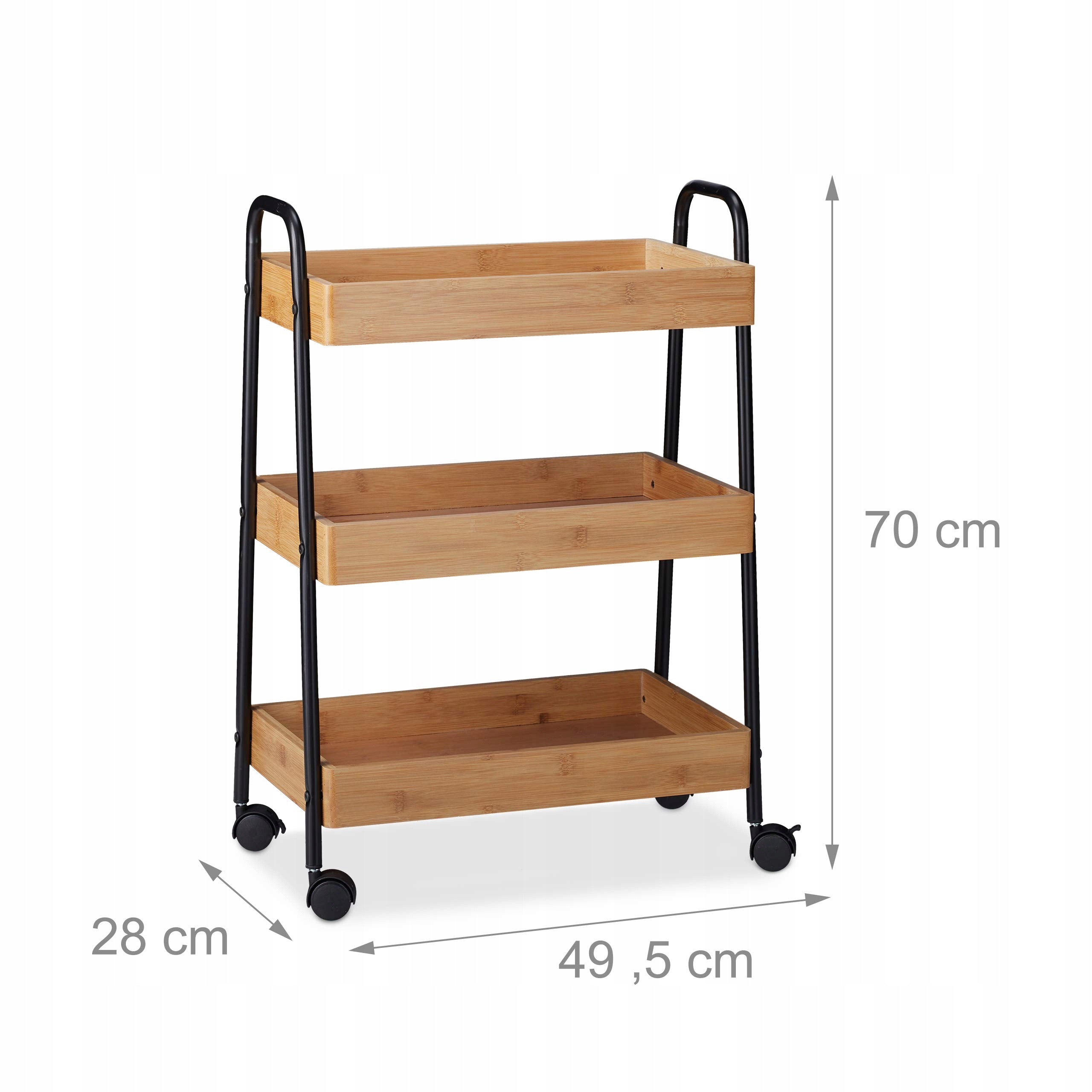 Wózek Do Serwowania RELAXDAYS 70X49X28CM Marka Relaxdays