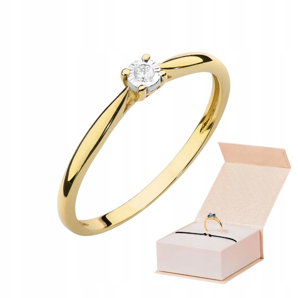 Prstýnek S Briliantem 0,01 ct Zlatý Náramek