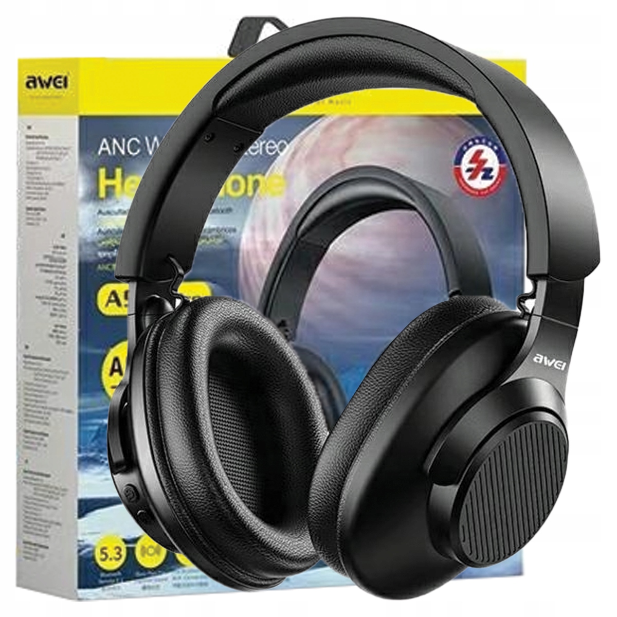 Awei sluchátka do uší A997 Pro ANCBluetooth černá/černá