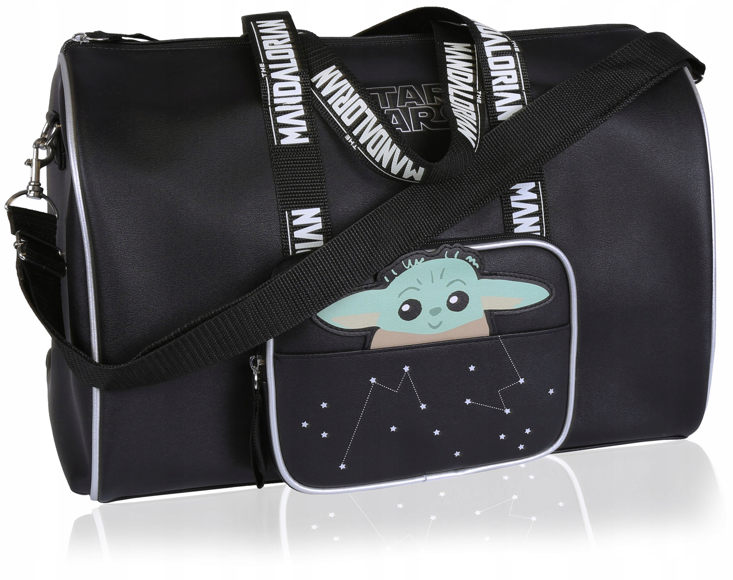 

Czarna torba podróżna The Mandalorian Star Wars