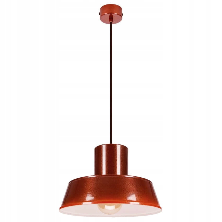 Polly 1 Závěsná lampa Industriální, kovová, bordó 1xE27