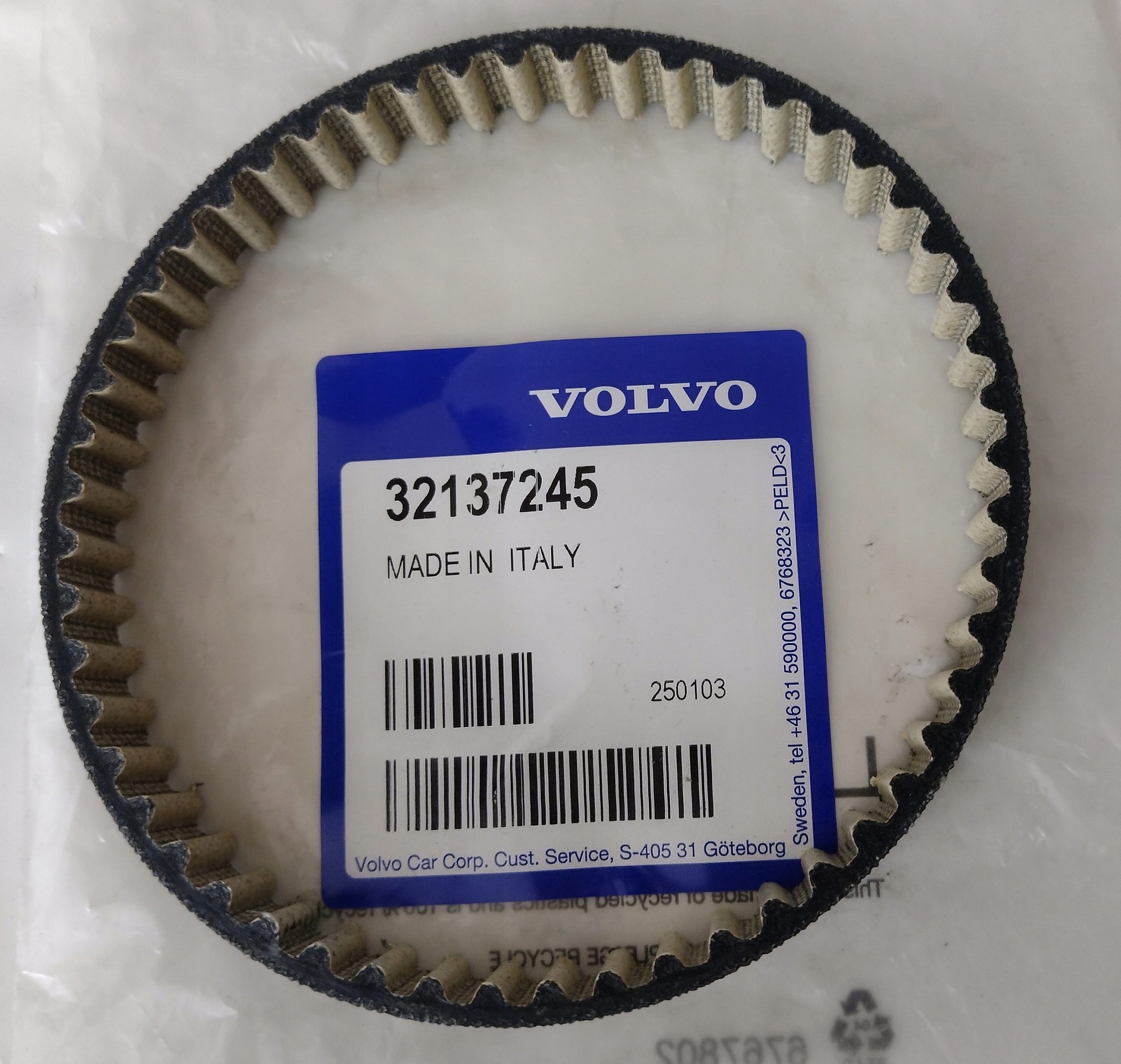 Volvo V60 XC60 S90 V90 XC90 II řemen pohonu olejového čerpadla Oe Diesel 32137245