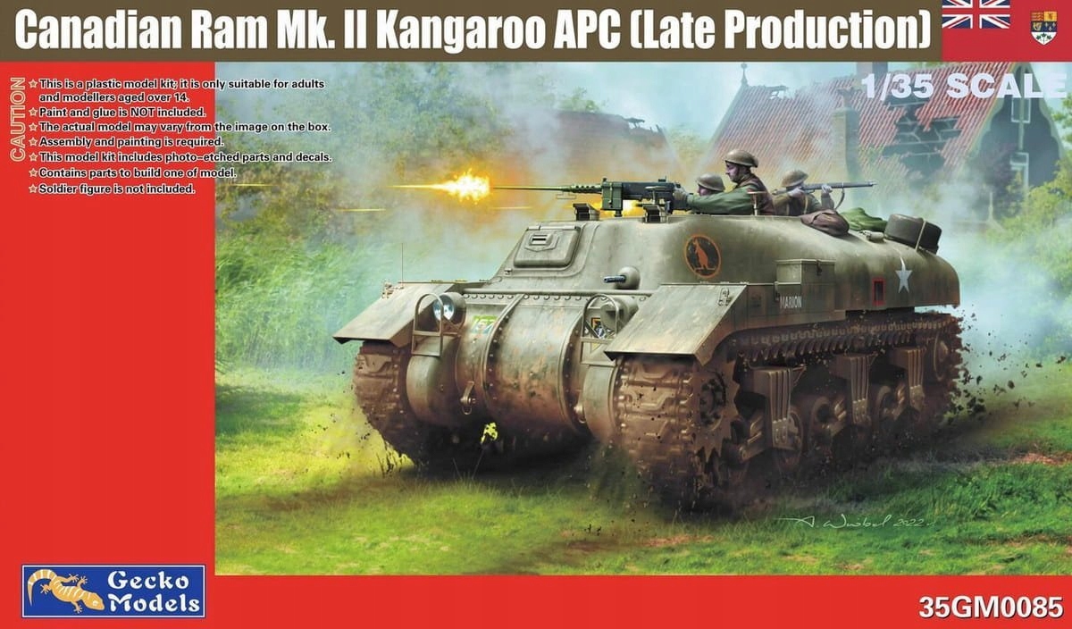 Canadian Ram Mk II Kangaroo Apc Gecko Models 35GM0085 měřítko 1/35