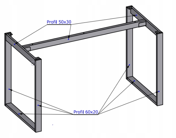 BIURKO, GAMINGOWE, KOMPUTEROWE, LOFT,METALOWE NOGI Materiał blatu płyta laminowana