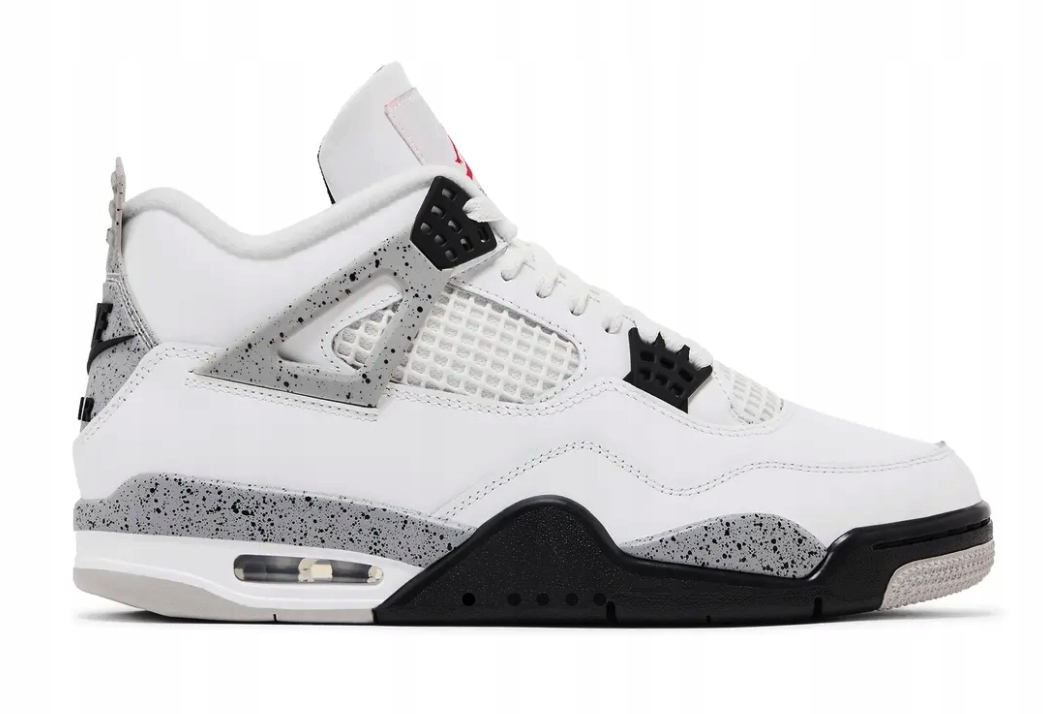 Air Jordan 4 Retro White Cement GS białe czarne rozmiar 38.5