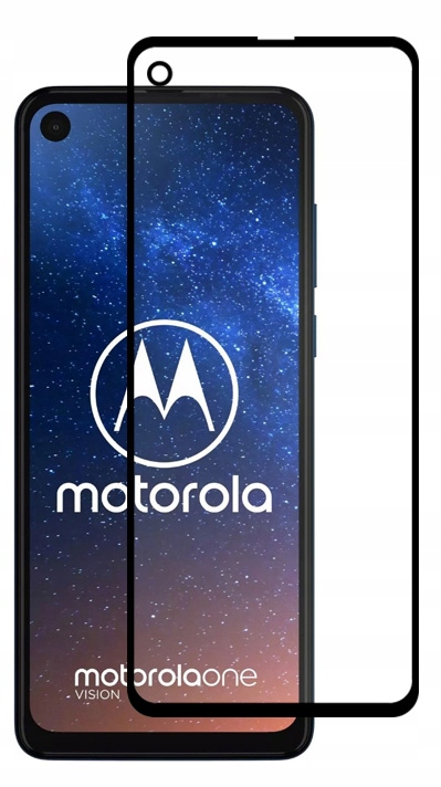 

Szkło Hartowane Czarne Do Motorola Moto One Vision