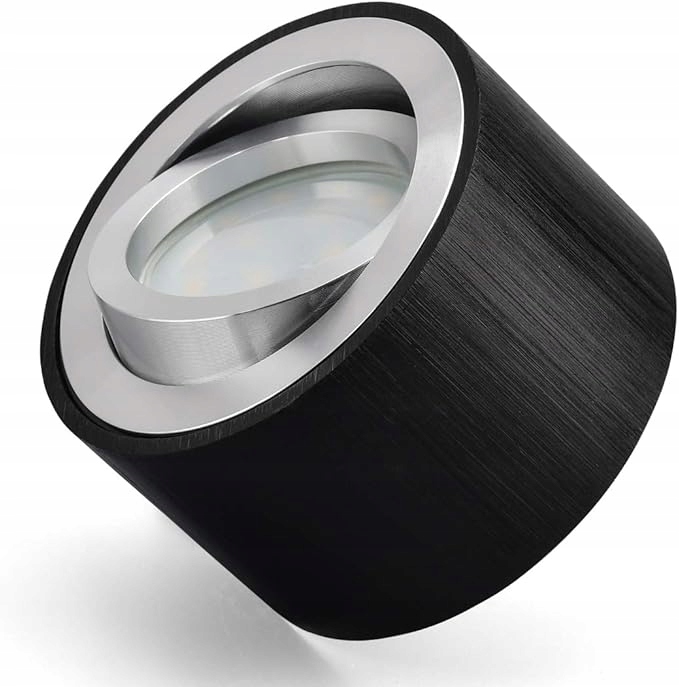 Kyotech Led reflektor pro zabudování, plochý, výklopný, stropní, černý