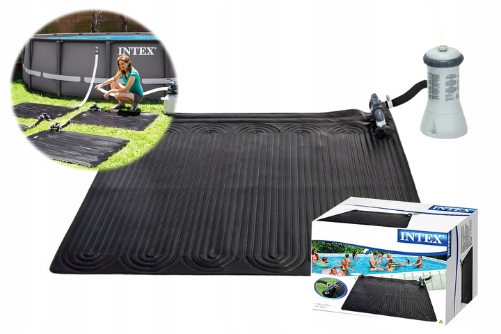 2 x Mata Solarna Podgrzewacz Wody Basenu 120x120cm Intex 28685