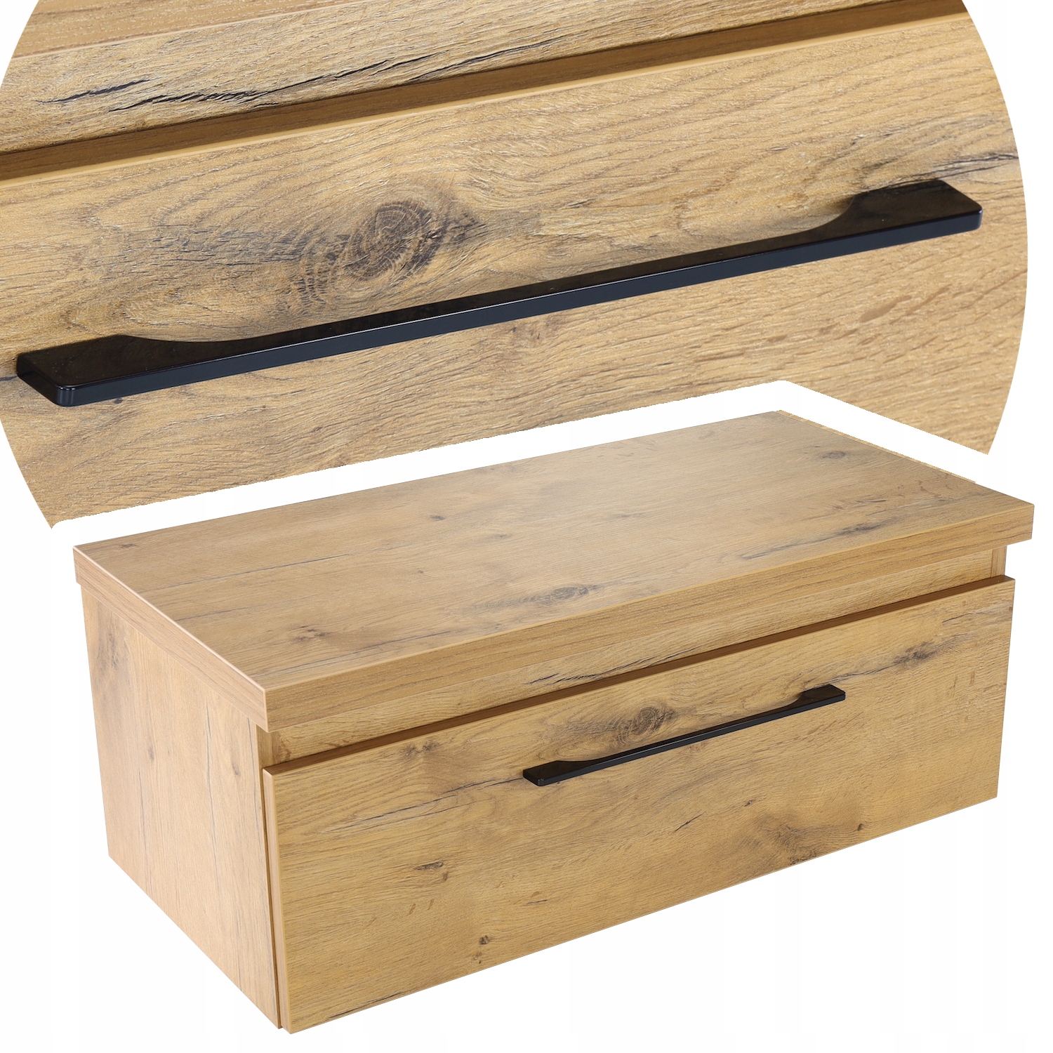 

Szafka łazienkowa wisząca loftowa pod umywalkę 80