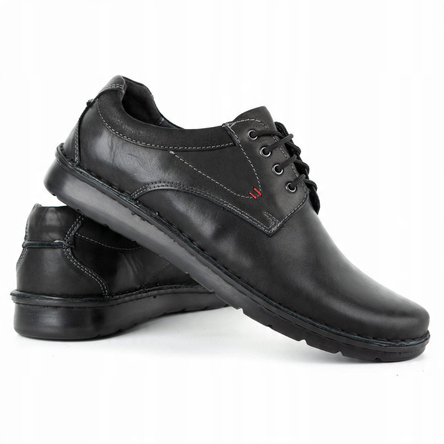 

Buty męskie skórzane casual 13/27 czarny lico 42
