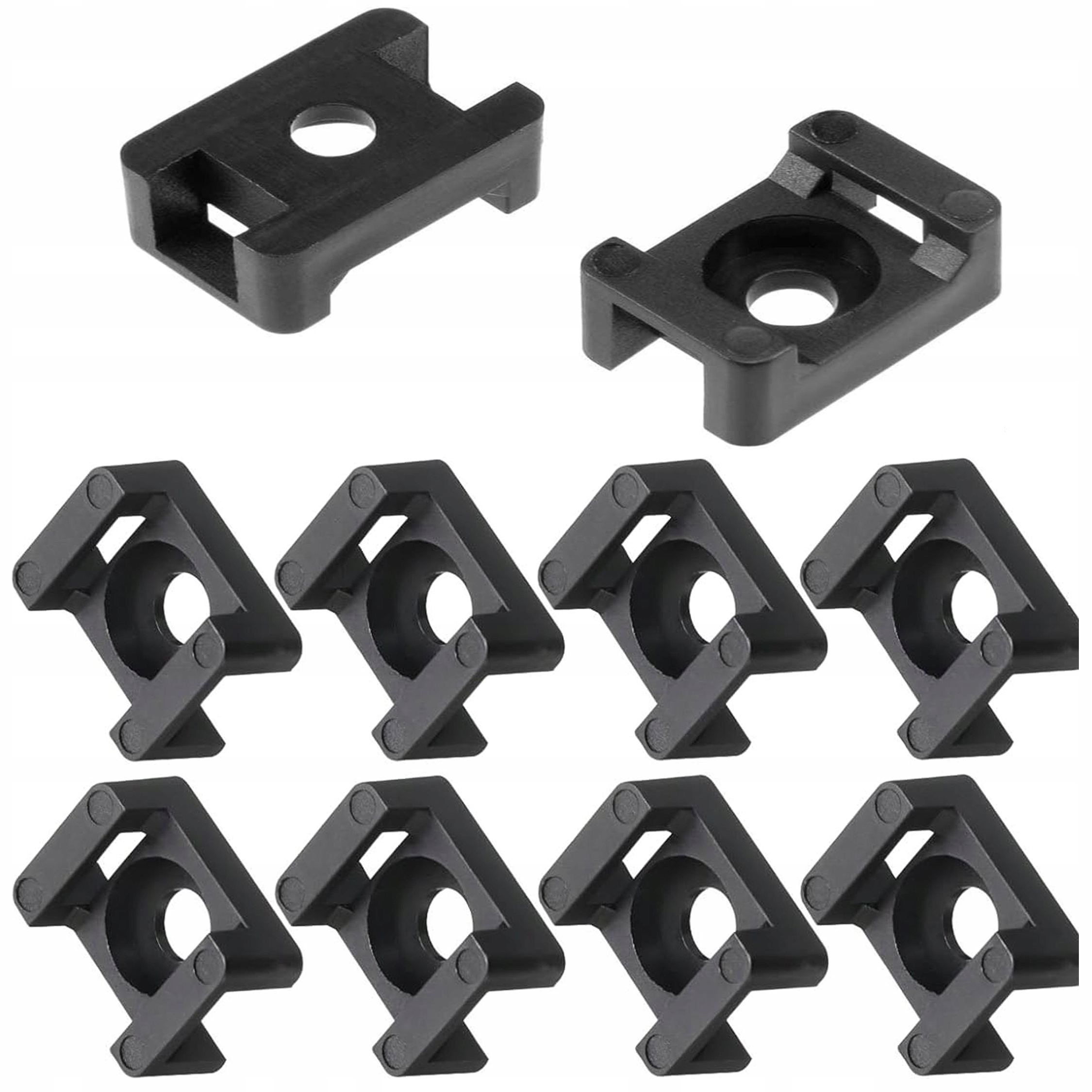 Podstawka Montażowa Do Opasek 4-8MM 10SZT Mocowanie Kabli Peszel Uchwyt