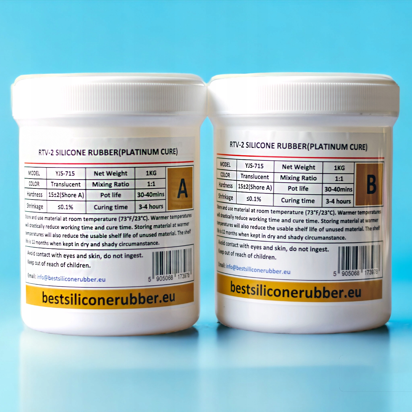 Formovací Silikon YJS-715 15Sh 1+1kg schváleno pro styk s potravinami
