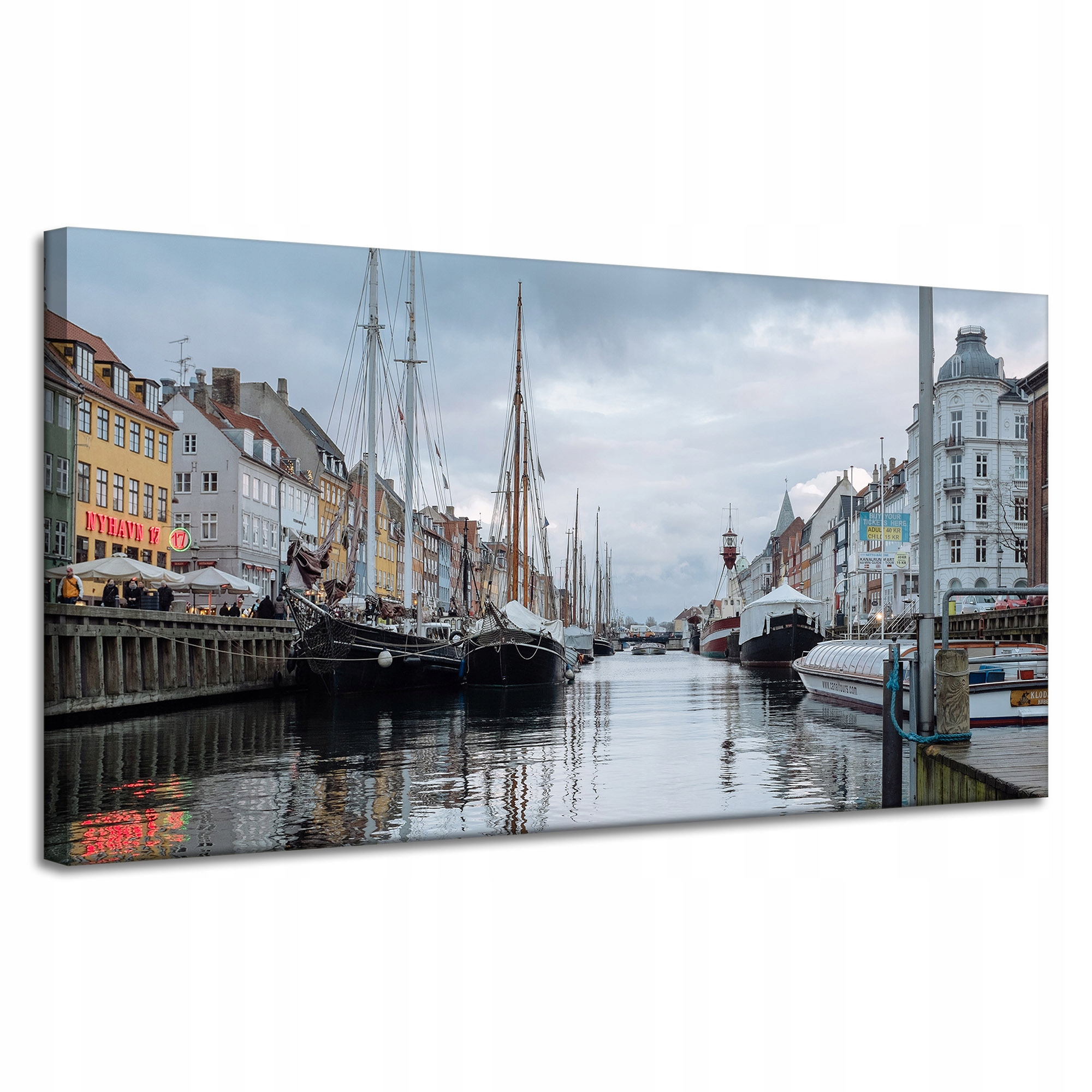 Obraz Canvas Architektura Kodaň kanál 120x60