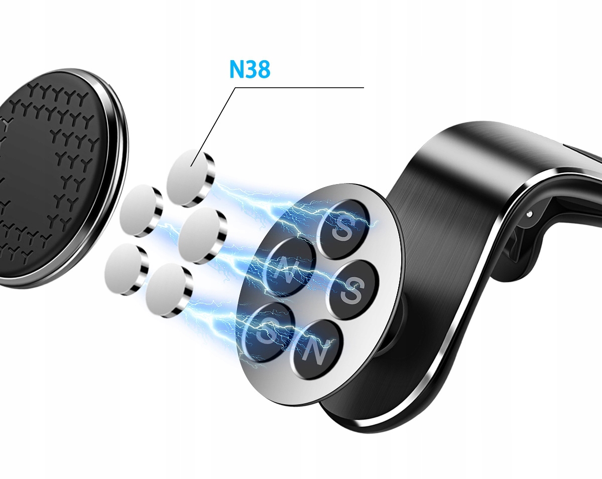 UCHWYT MAGNETYCZNY DO KRATKI AUTA ALUMINIUM FXL Marka Holder