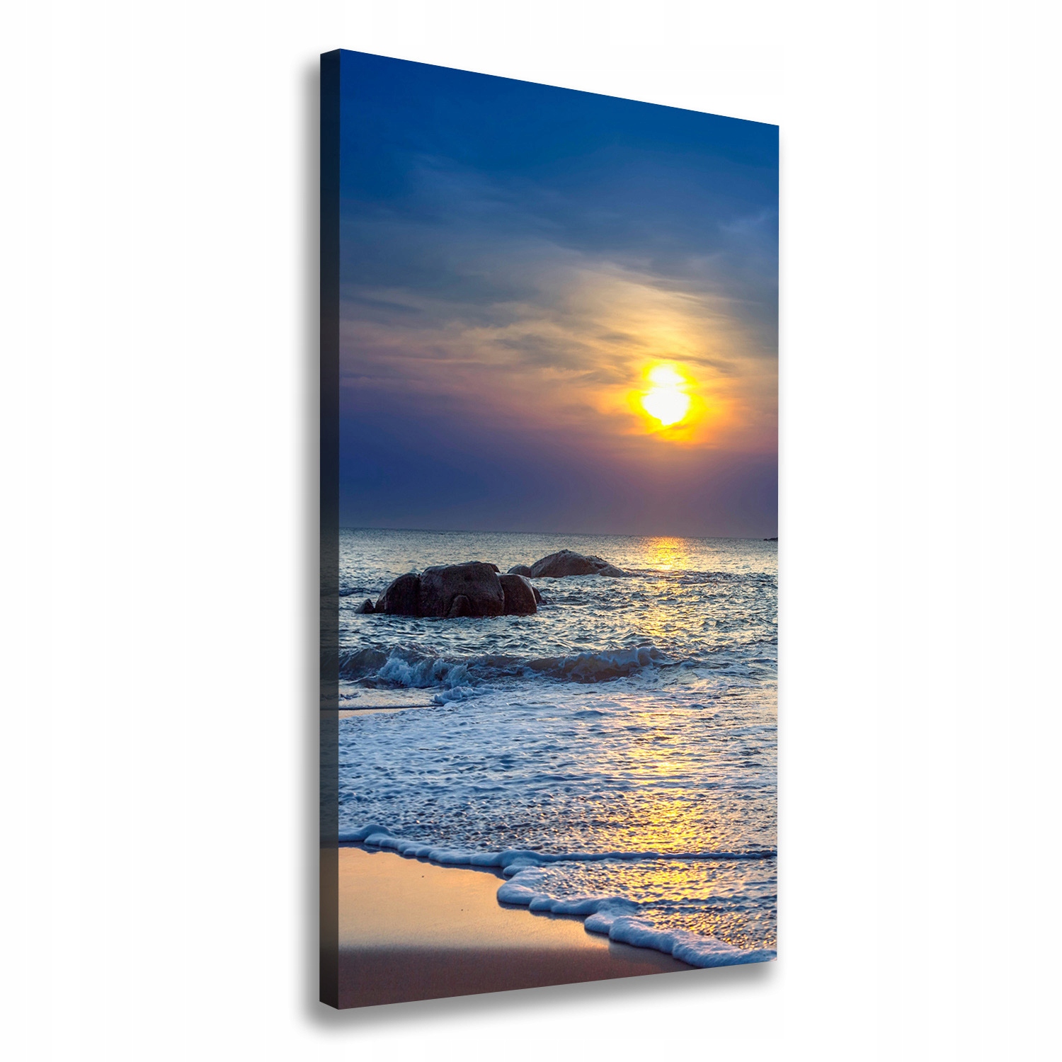 

Foto obraz na płótnie Zachód słońca plaża 50x100cm