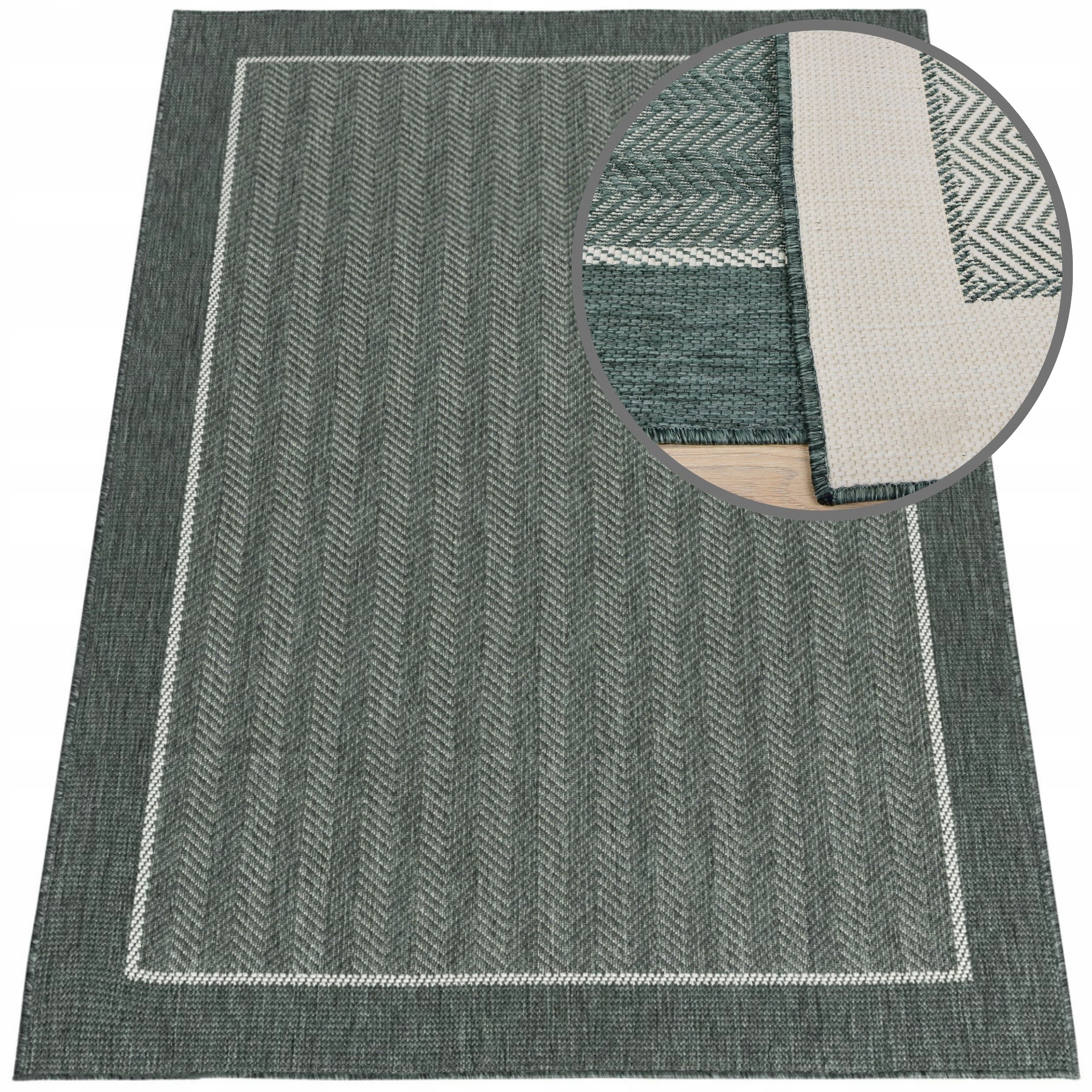 Koberec 140x200 Lana Zelený Provázkové Koberce Tkaný Koberec