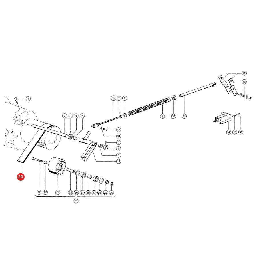 Pasek klinowy Claas 1425164 Gates Marka maszyny Inna