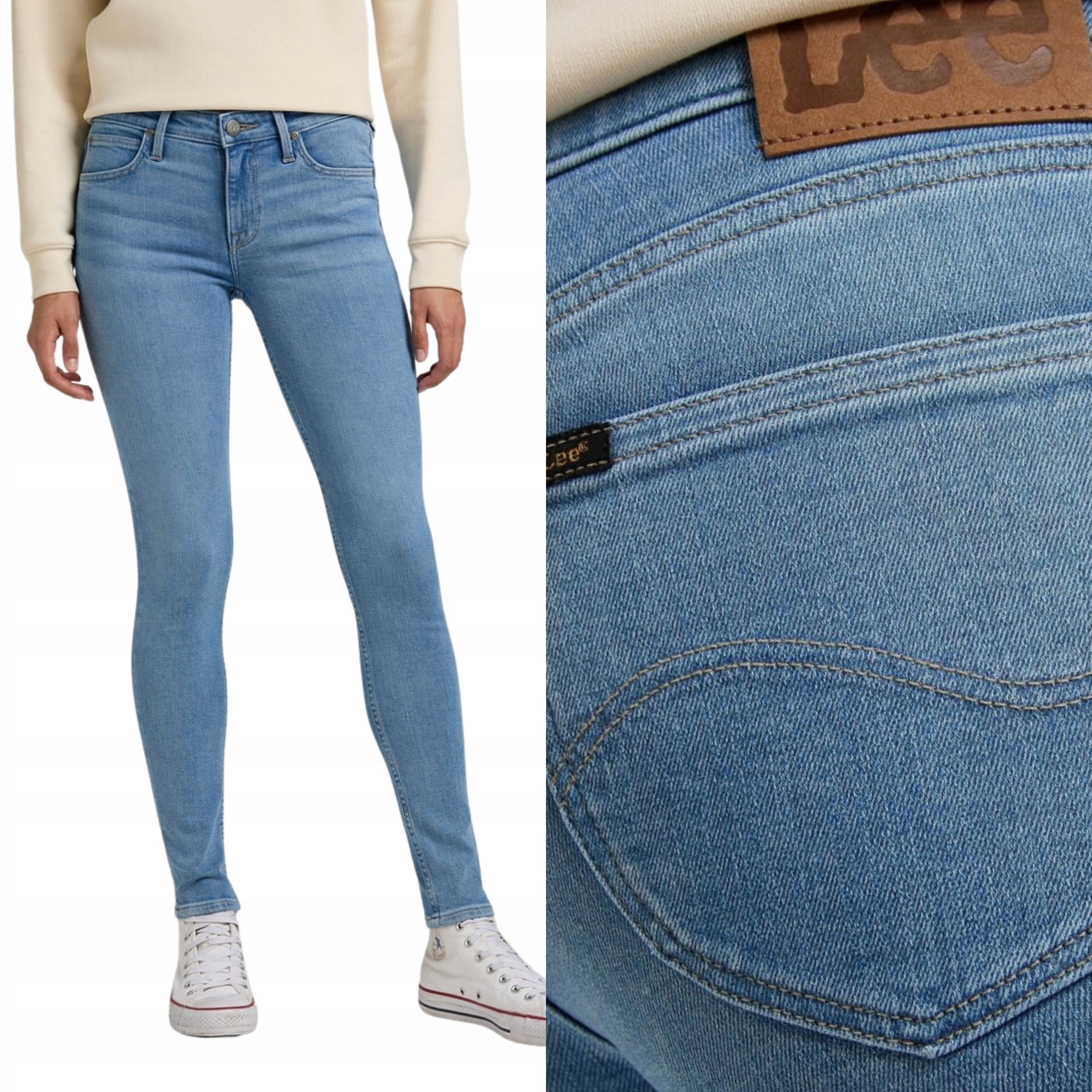 Lee kalhoty Low Waist skinny blue Scarlett W25 L31