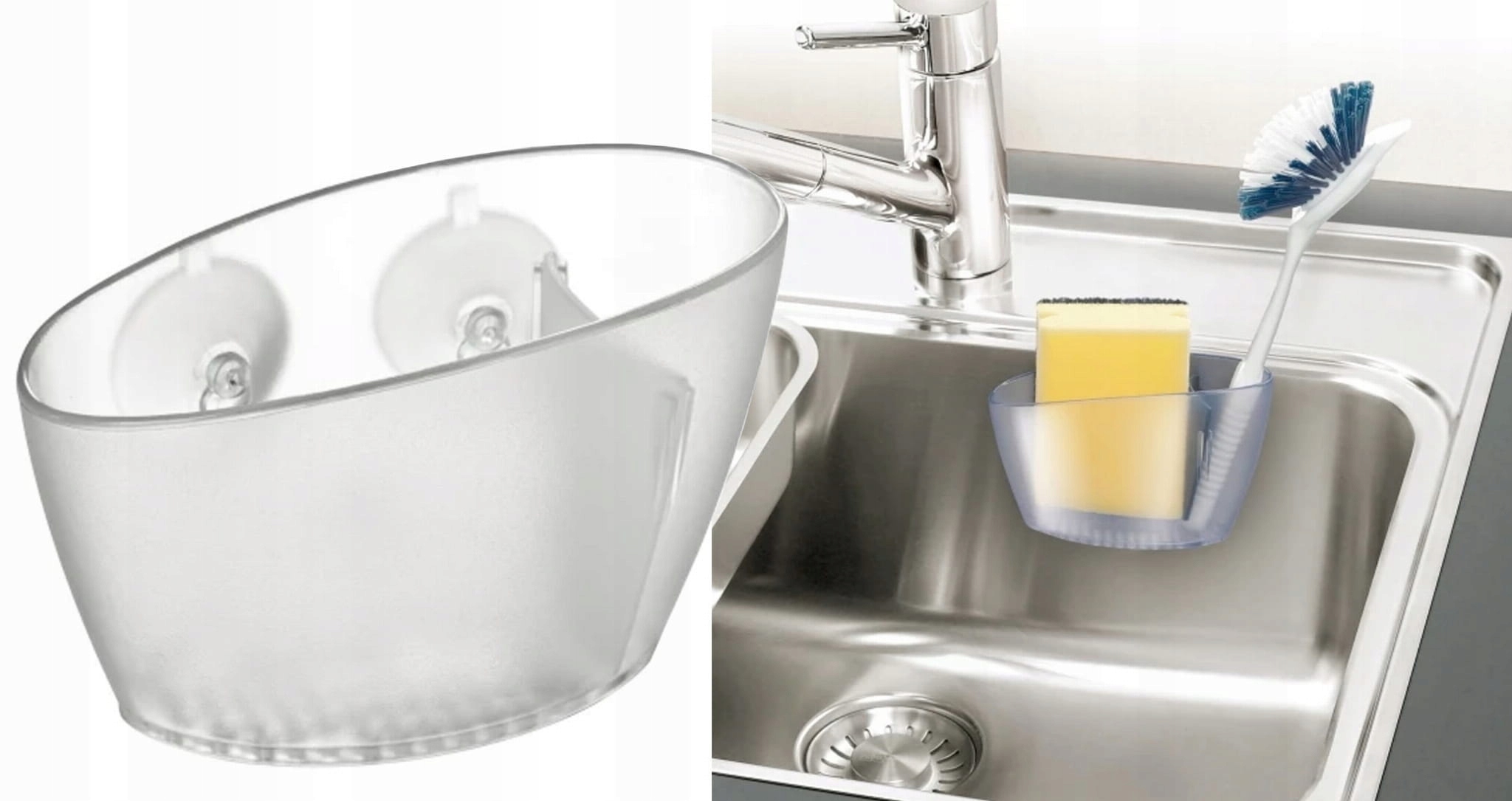 TESCOMA POJEMNIK ORGANIZER PRZYSSAWKI GĄBKĘ ZLEWU Marka Tescoma