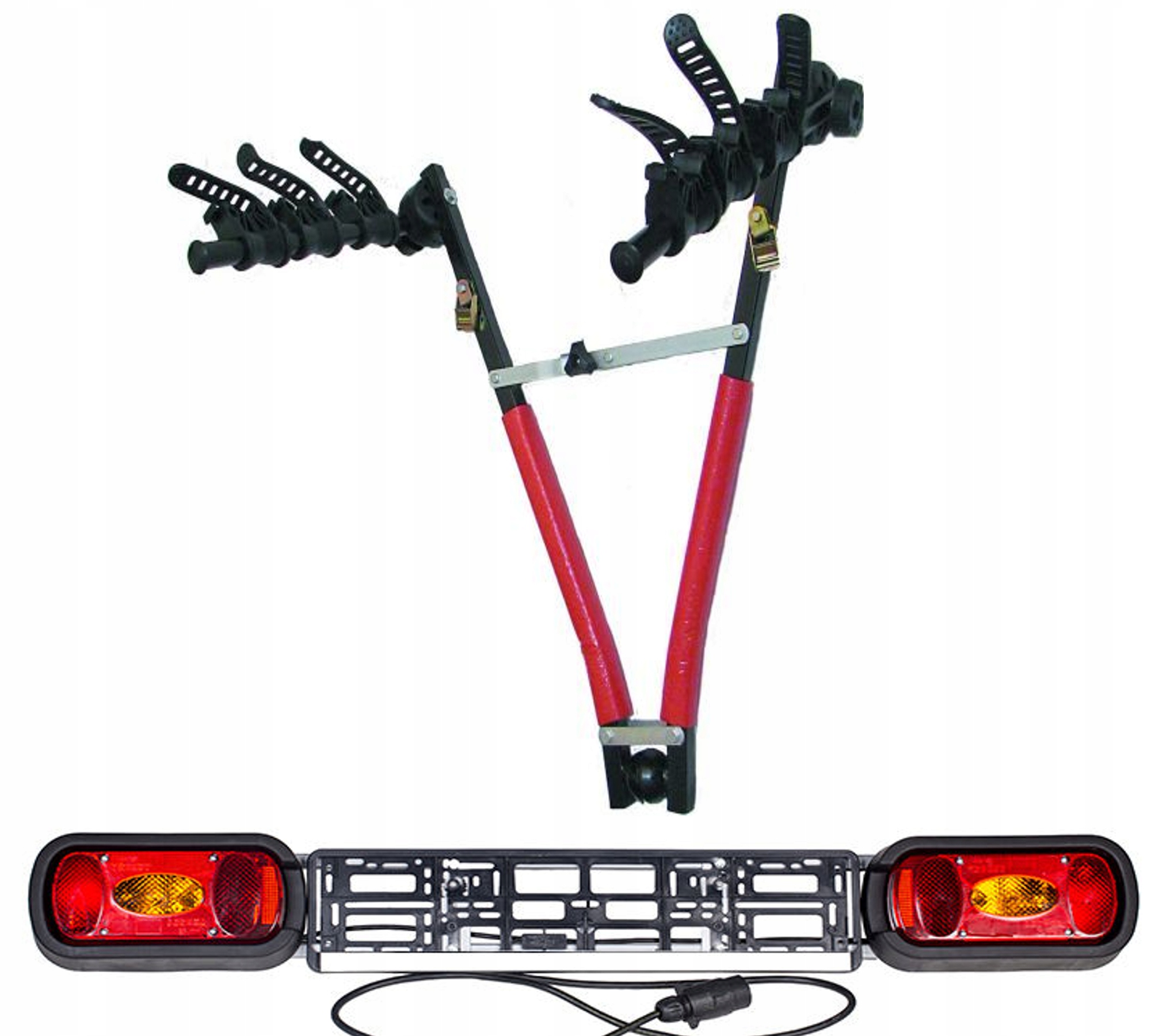 

Bagażnik wieszak na hak Amos 3 rowery +Listwa 7PIN