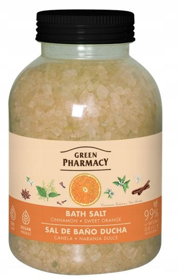 Green Pharmacy Sól do kąpieli Cynamon i słodka pomarańcza 1000 g