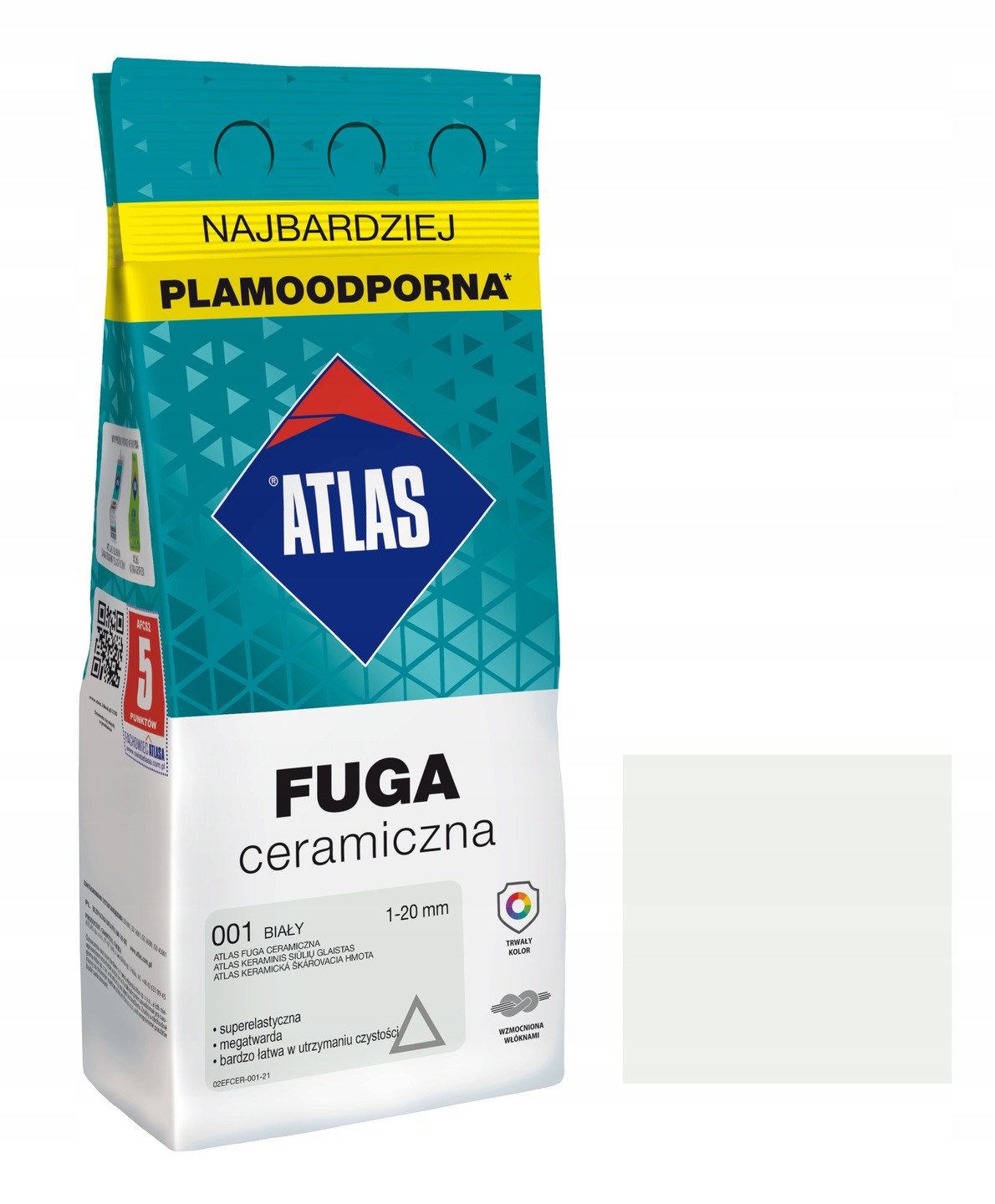 

Fuga ceramiczna elastyczna Atlas biel 5 kg 001