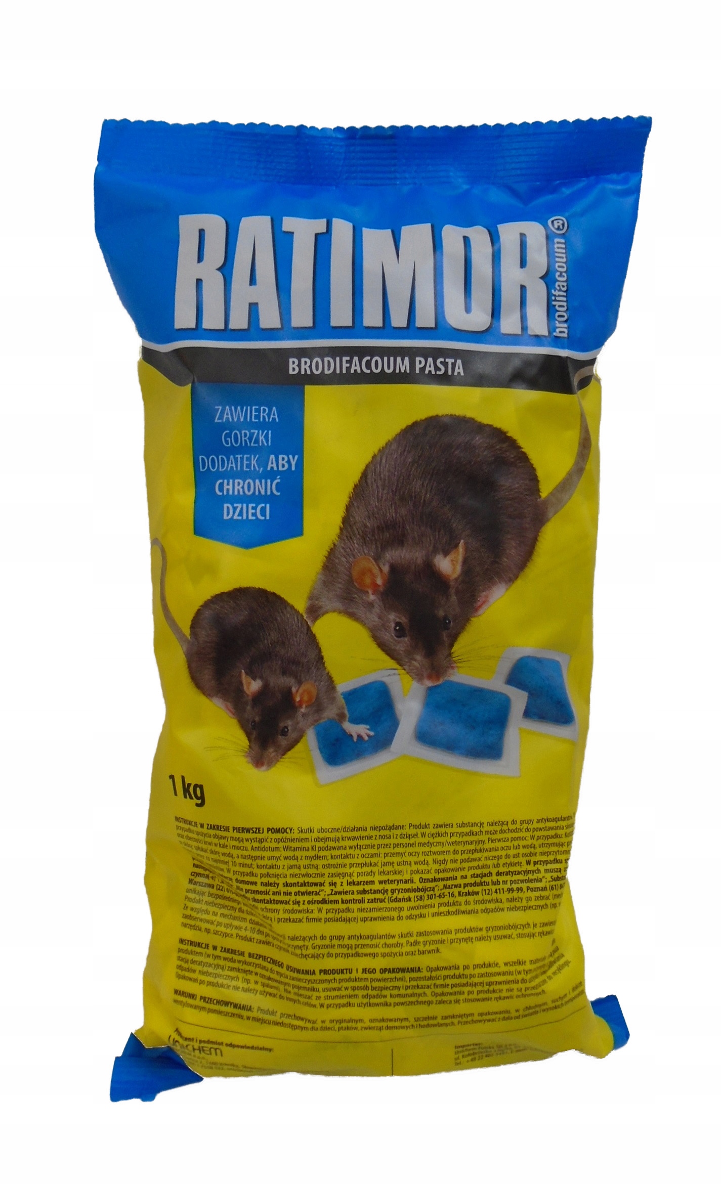 

Trutka na myszy i szczury gryzonie Ratimor 1 kg