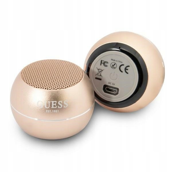 Bluetooth reproduktor Guess Guwsalged Speaker mini zlatý