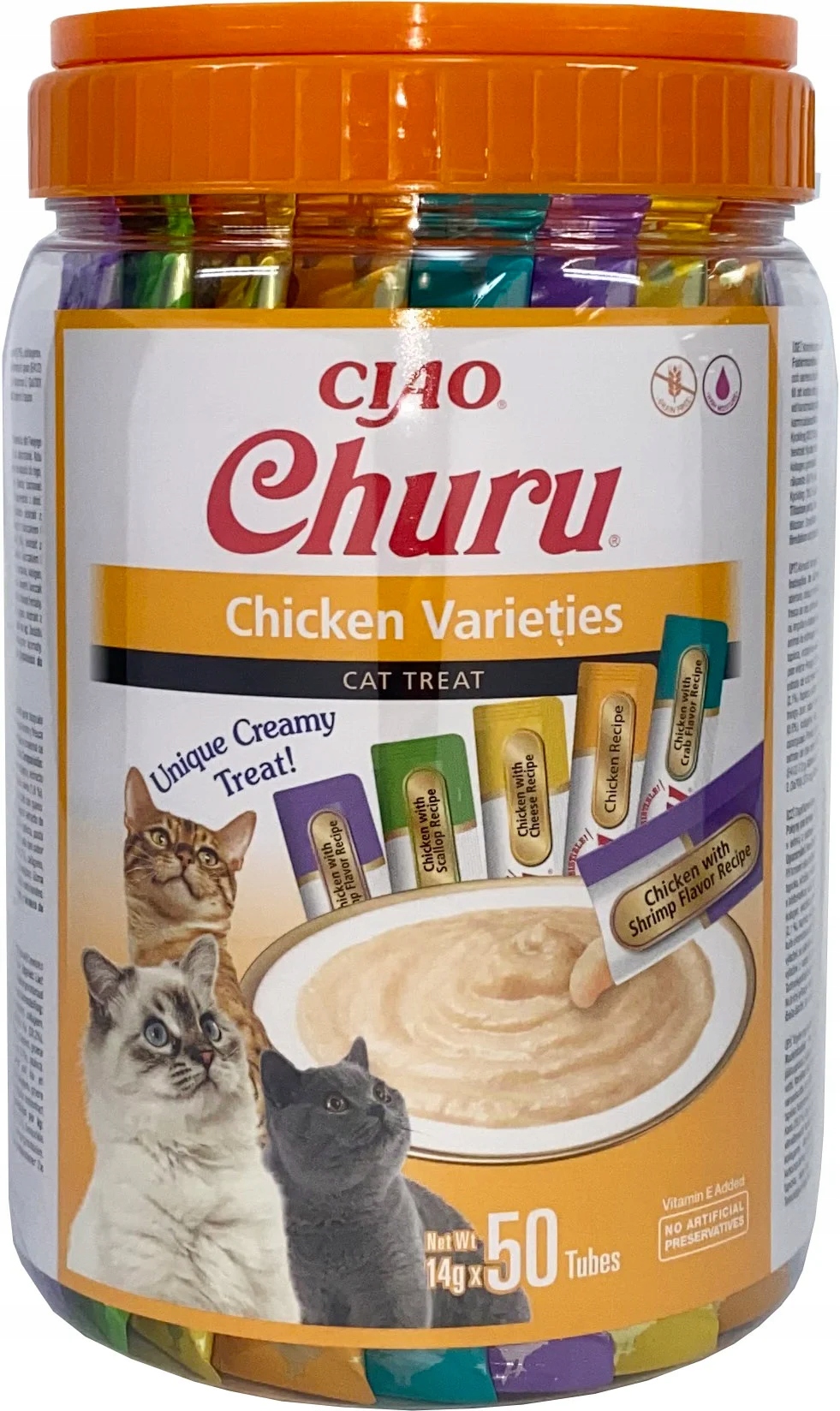 Inaba Churu kuřecí sklenice pro kočky 50 x 14 g (700 g)