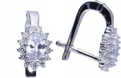 Stříbrné náušnice 925 elegantní s zirkony 2,51 g dámské módní stříbro