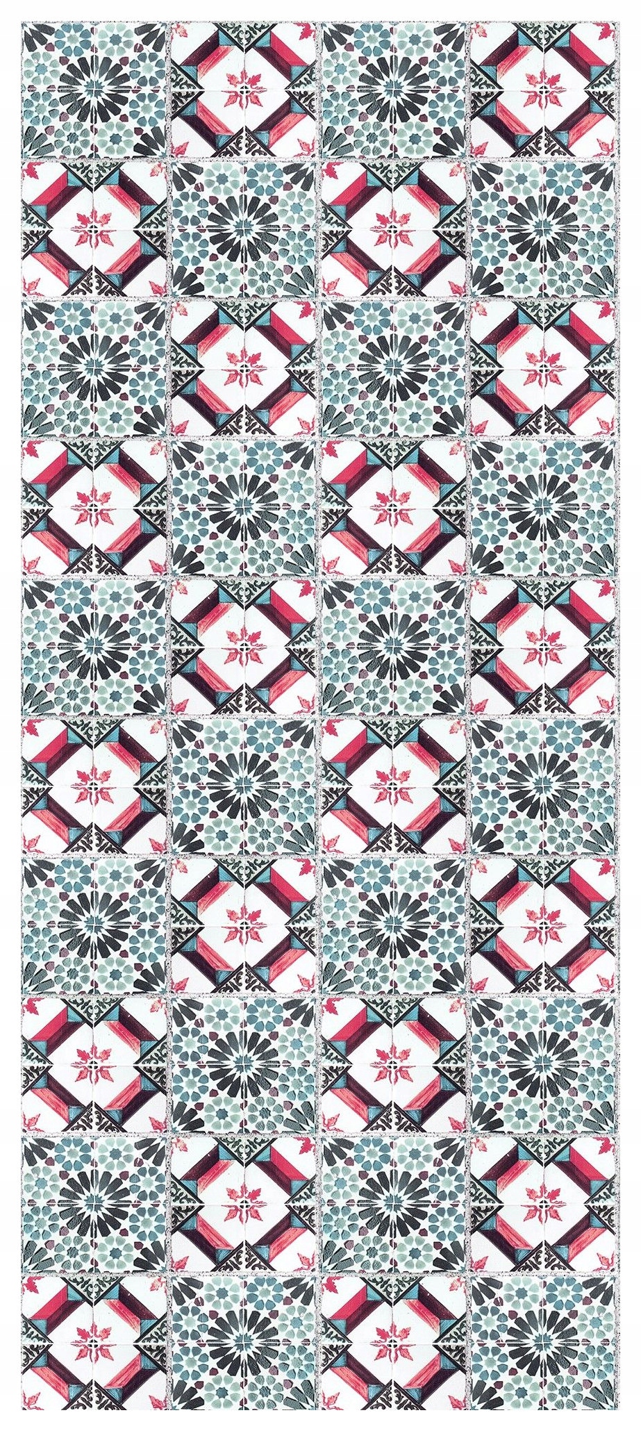 Samolepicí Samolepicí Fototapeta Květinový kaleidoskop abstrakce 91x211