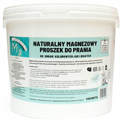 Proszek Do Prania Magnezowy naturalny Czysty Skład białe kolorowe eko 5kg