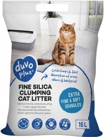 Duvo+ Silica Clumping Żwirek Silikonowy Dla Kota 6kg 16L