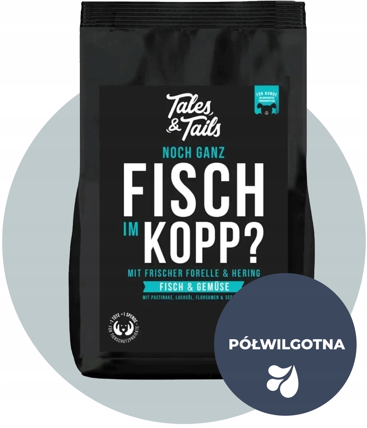 Levně Suché krmivo krmivo bez obilovin Ryba pro psa o hmotnosti 1,5 kg od Tales & Tails