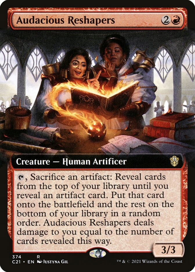 [mtg] Audacious Reshapers (C21) [extended Art]