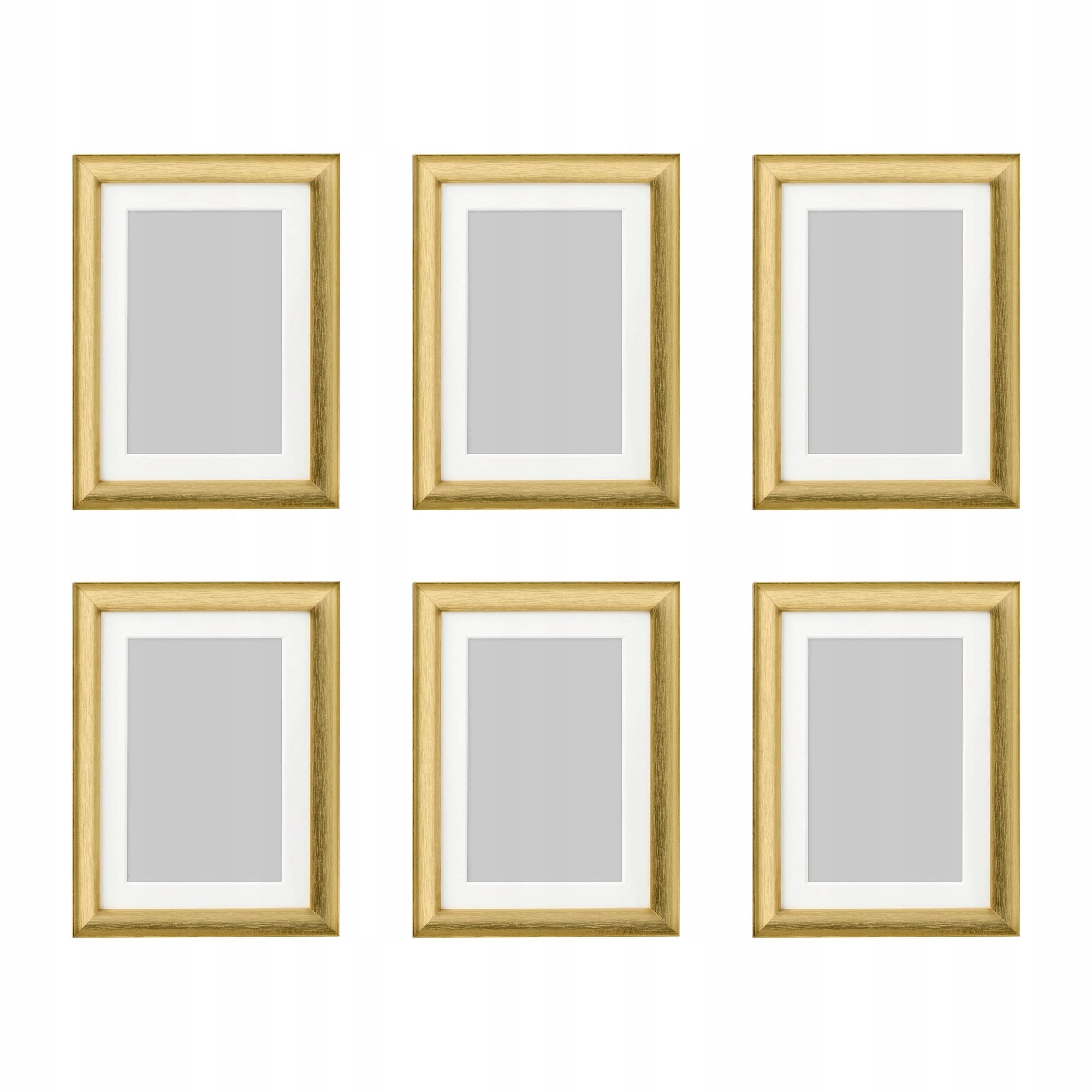 6 ks Rámeček zlatý 13x18 cm Silverhojden elegantní dekorace