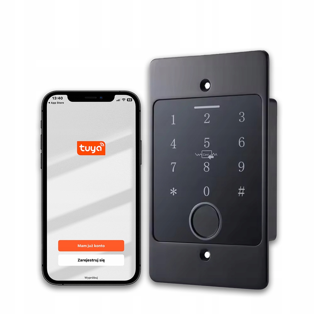 Elektronický zámek Šifrovač Čtečka karet Rfid 125 kHz Otisk WiFi Tuya