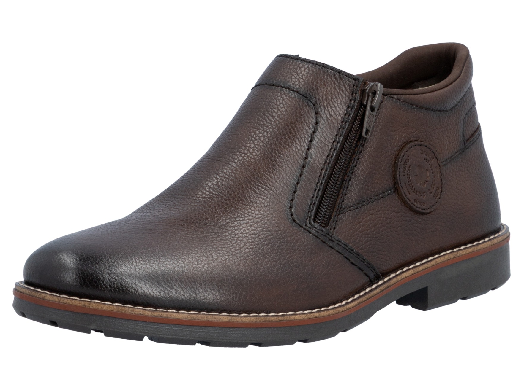 Rieker 15399-25 vel.45 hnědé kožené kotníkové boty kotníkové boty boty