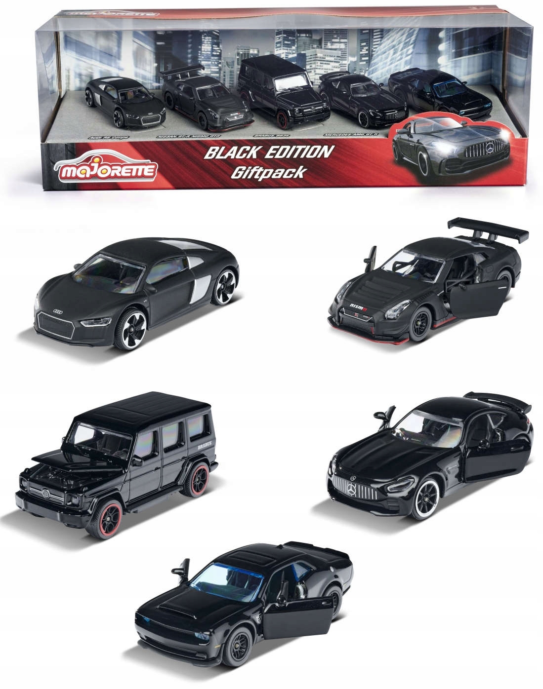 

Zestaw 5 Pojazdów Black Edition Metalowe 1:64