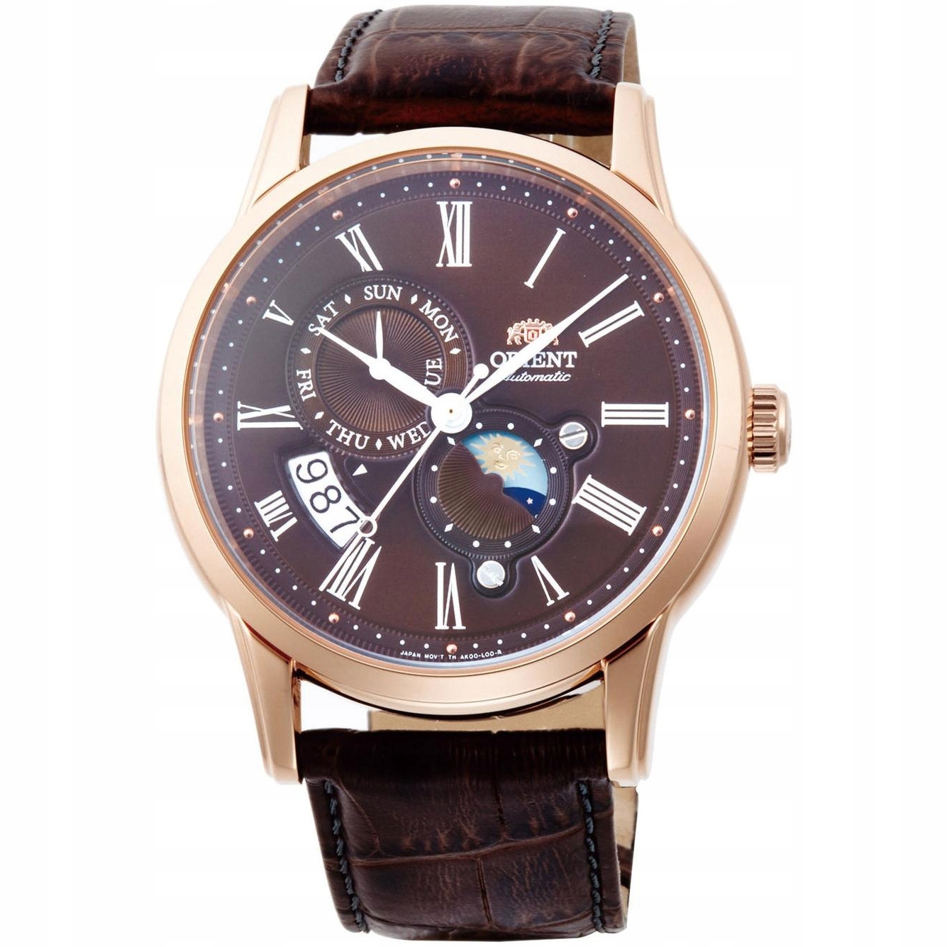 Pánské Hodinky Orient RA-AK0009T30B, hnědý pásek