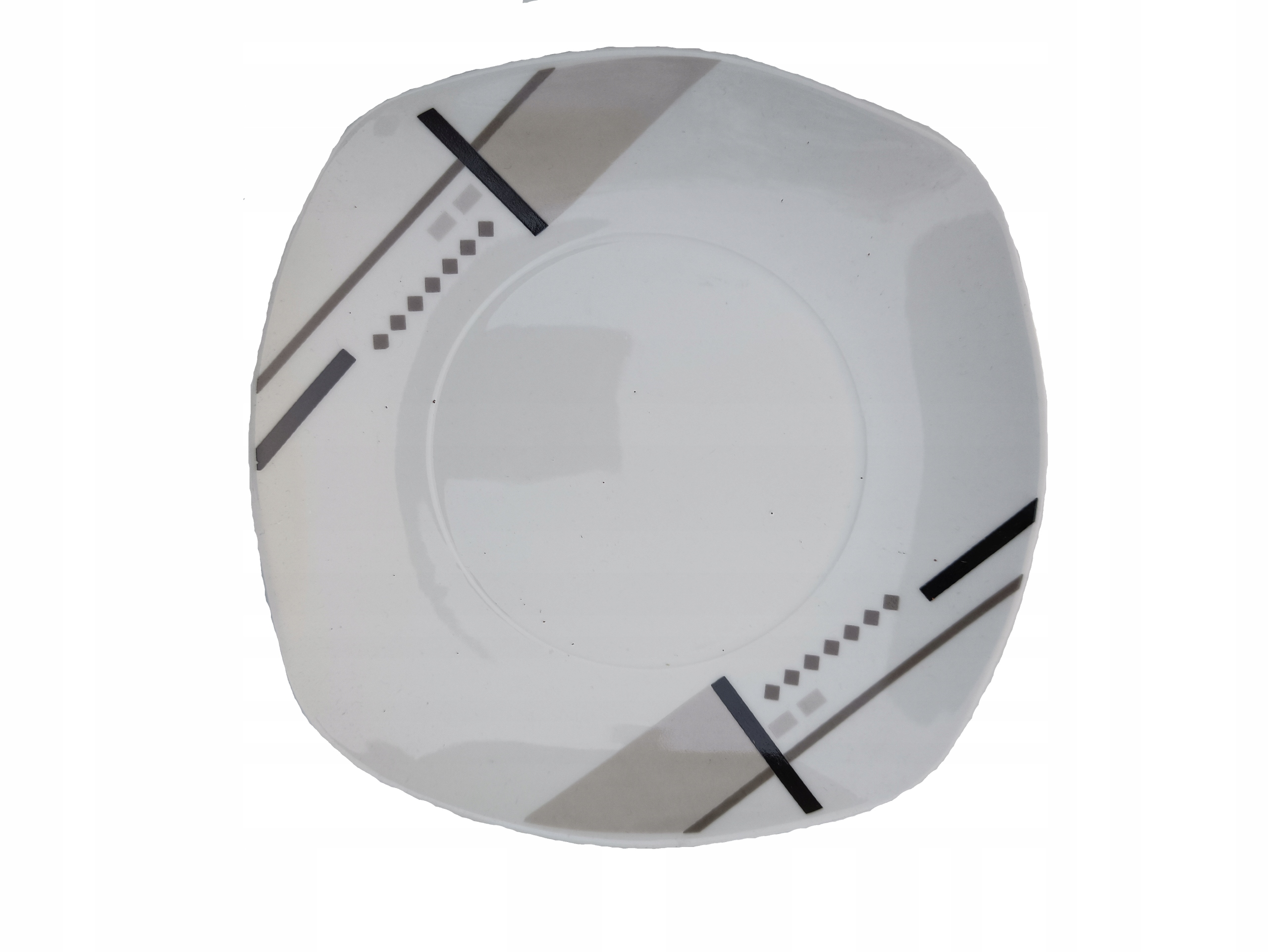

talerzyk deserowy 19cm. porcelana kwadrat