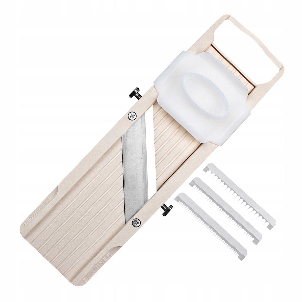 Benriner Classic japonská ostrá mandolína na Zeleniny 64 mm 6,4 cm béžová
