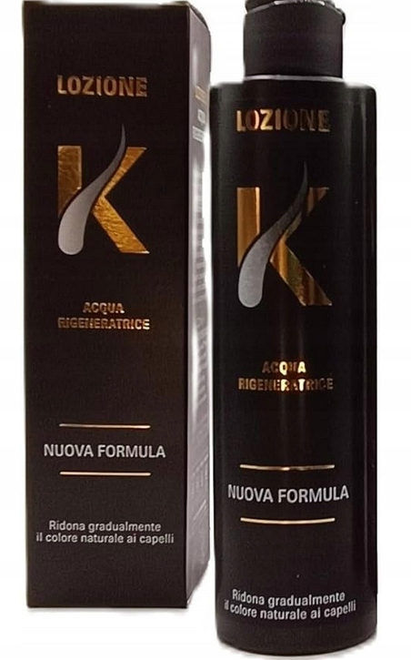 Originální přírodní odličovač Lozione K pro šedivé vlasy bez olova