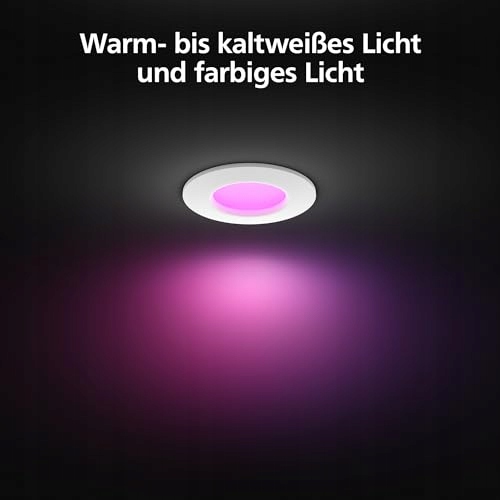 PHILIPS Hue Smart Slim Lampa 90mm Białe i Kolorowe Światło Bluetooth — miniatura 2
